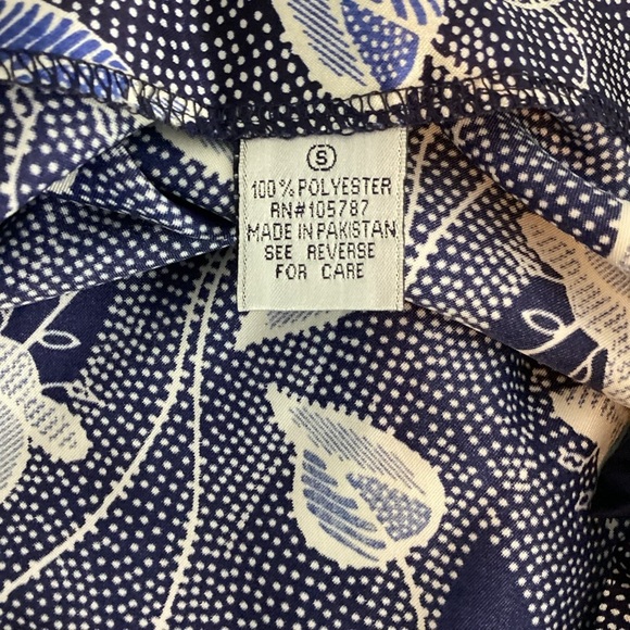 Y2K Floral Bow Strap Slip Dress Nightgown Style Lingerie Aesthetic Small Navy - Picture 6 of 6